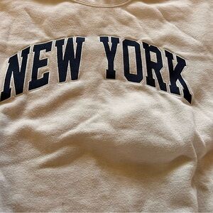 Garage Cream New York Sweatshirt XS